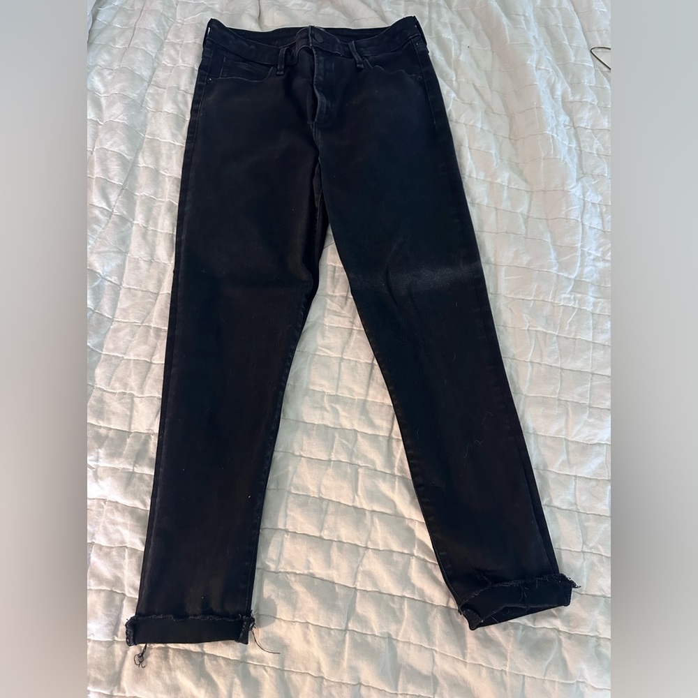 Abercrombie & Fitch Black High-Rise Super Skinny Jeans curve love